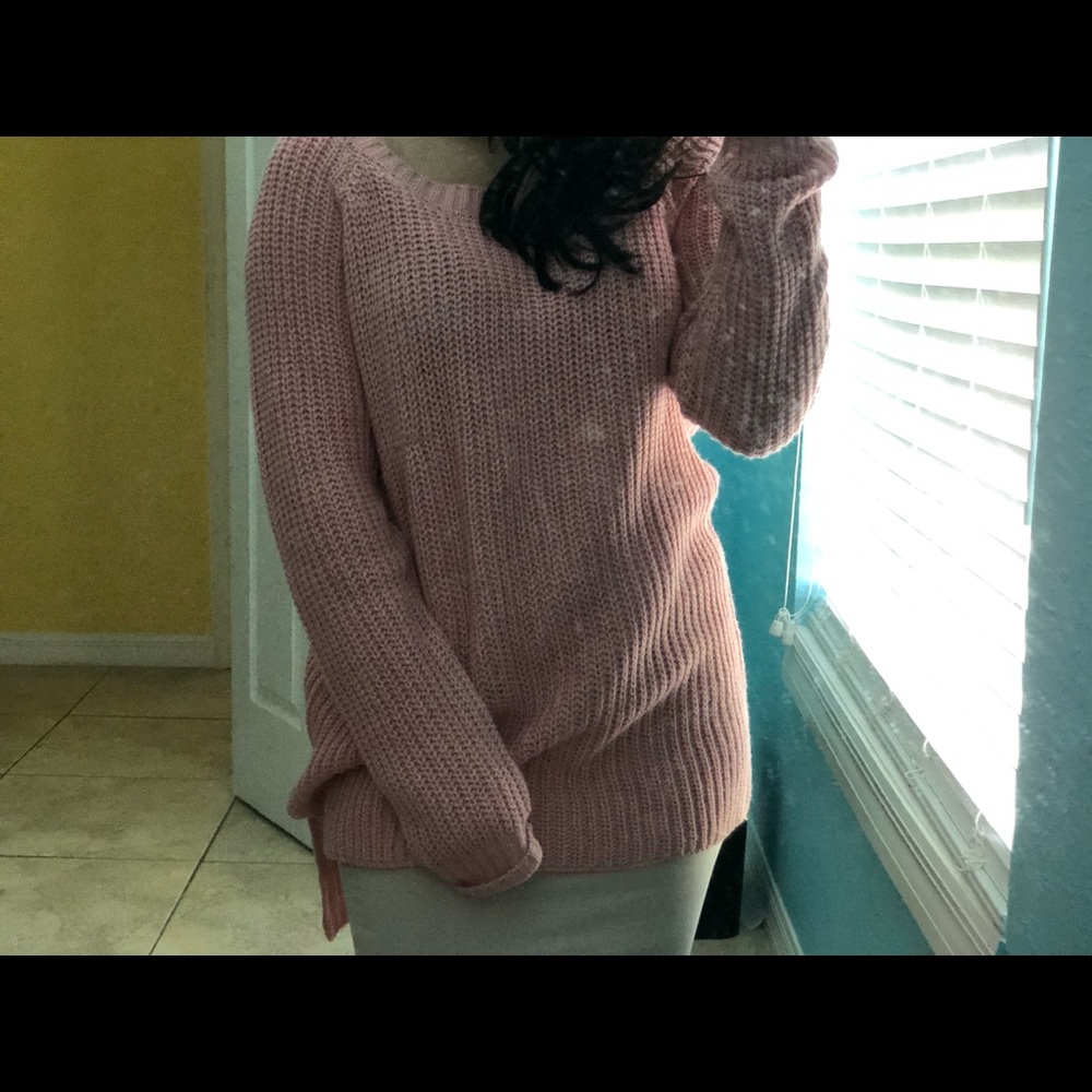 Pink cozy sweater
